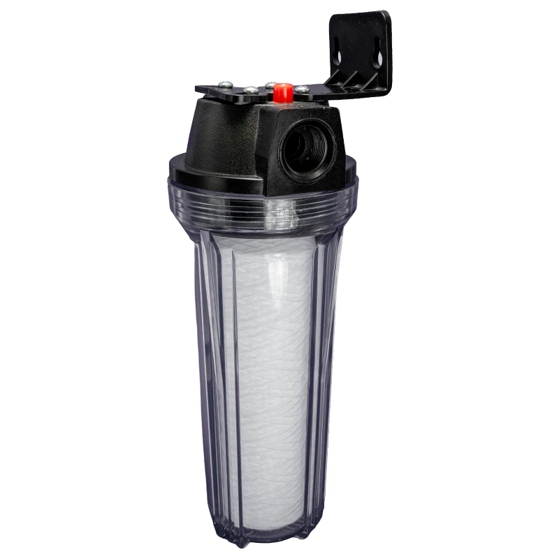 Filtro para avicultura Pleyades utilizado em sistemas de hidratação avícola para retenção de impurezas e proteção da linha de água.